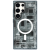 Samsung Galaxy S24 Ultra Magsafe Case – Futuristic Grey Circuit Board